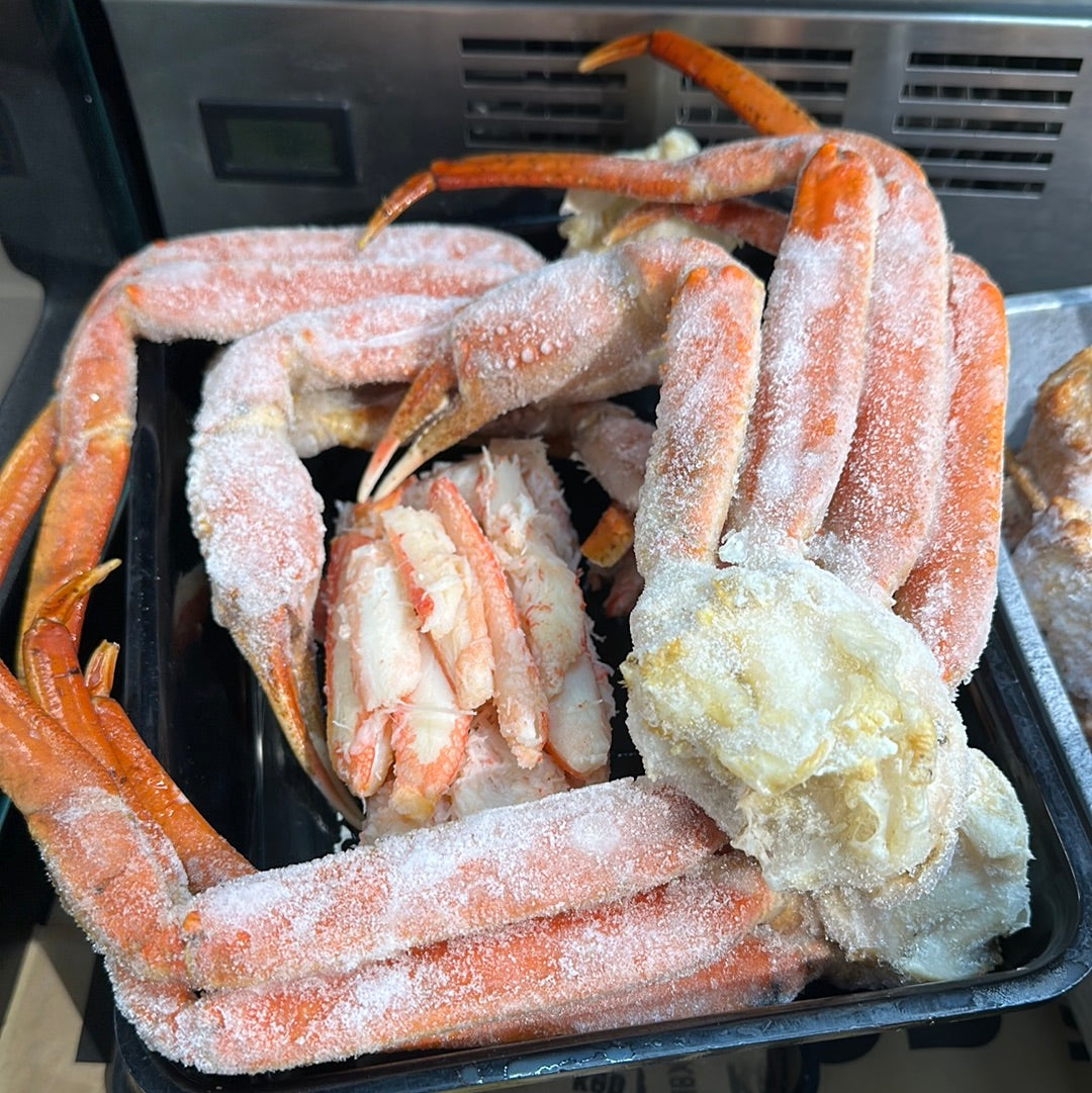 Sne krabbe kød. Kogt.