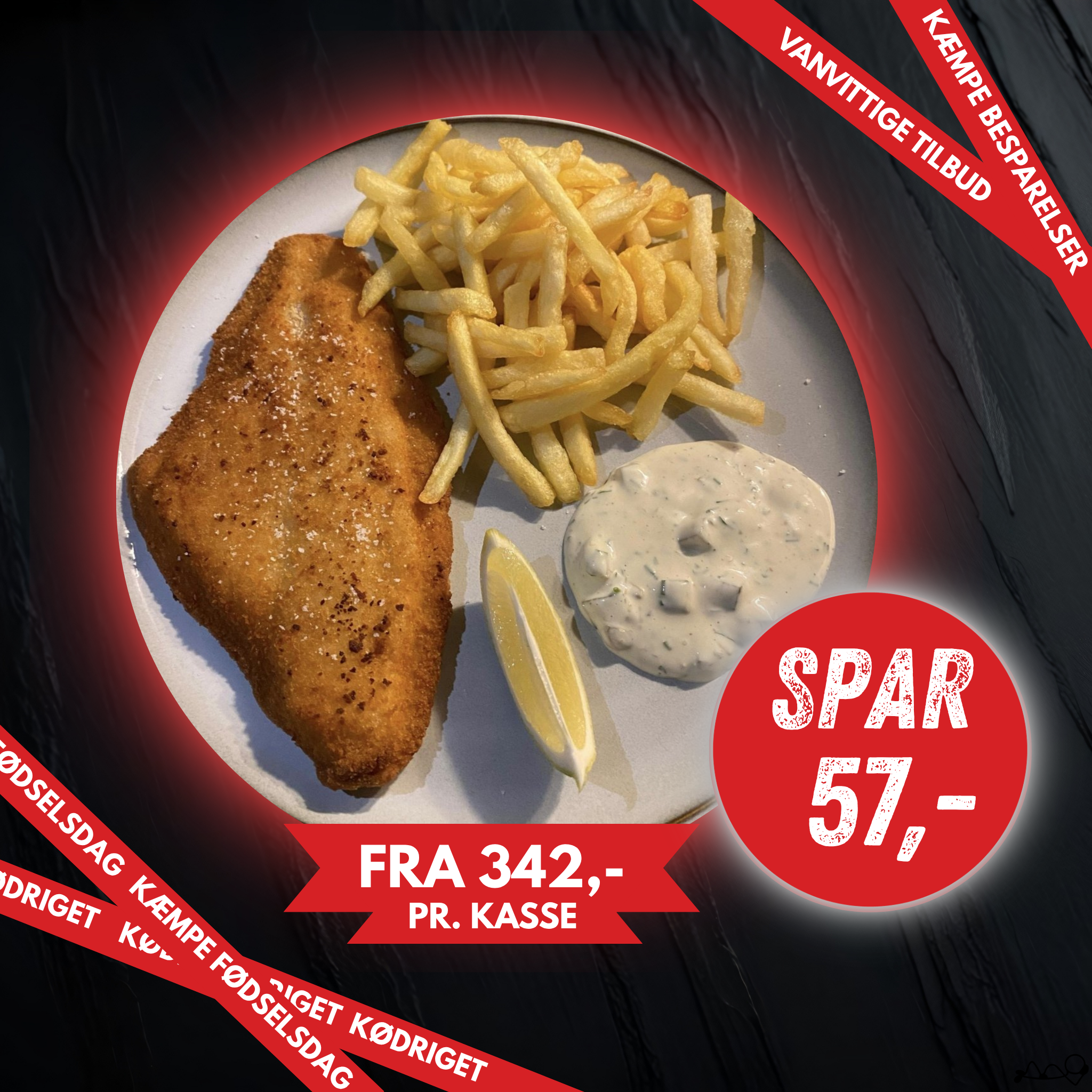 Panko Paneret Fiskefilet. UNDER 7,- pr. Stk.