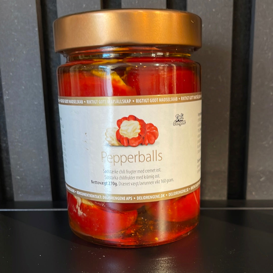 Pepperballs m. Friskost