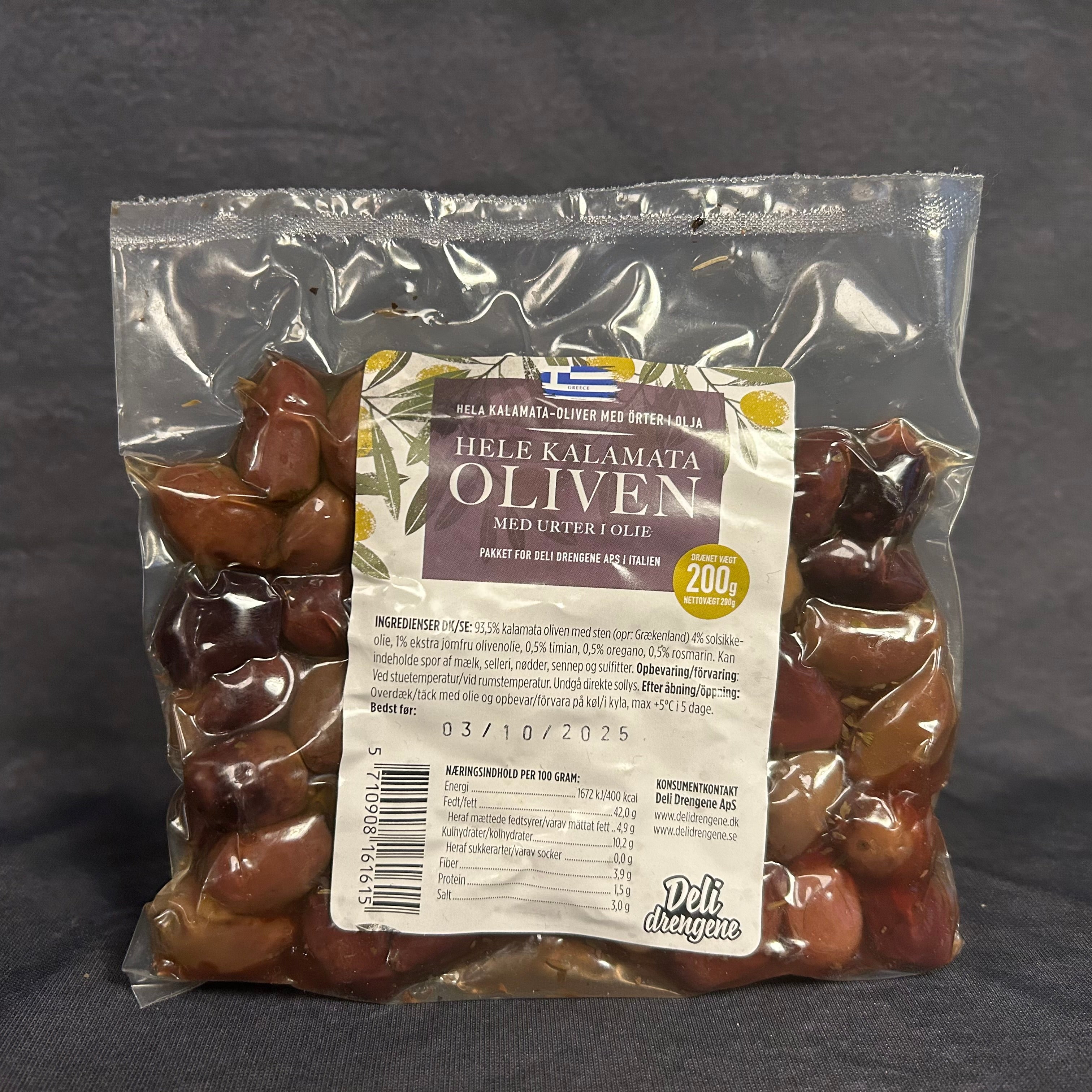 Hele Kalamata Oliven