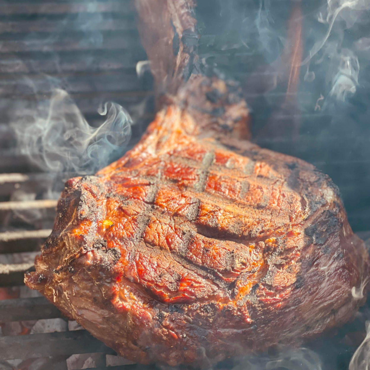 Kæmpe ribeye på ben.