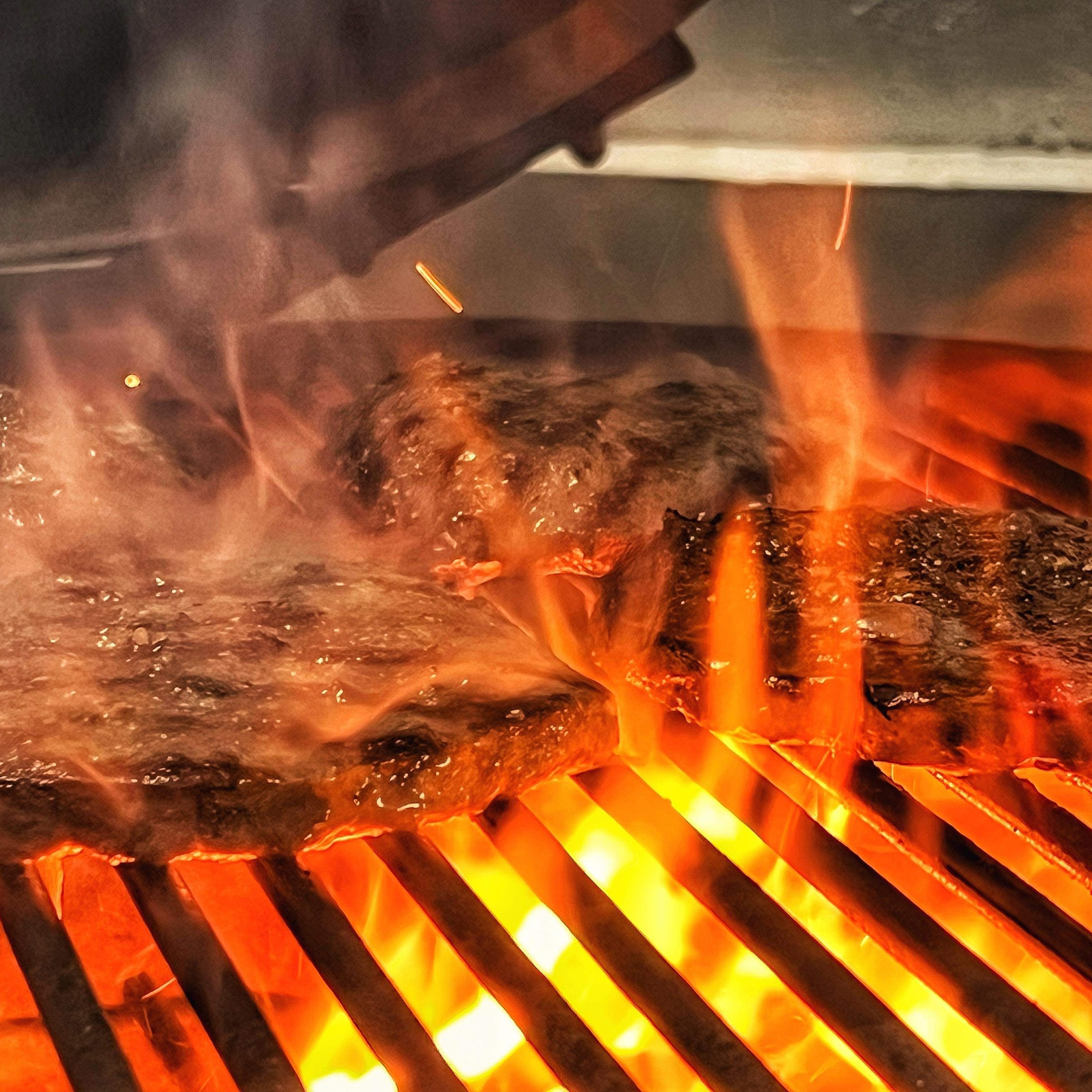 Flamme Grillet Burgerbøf KUN 15,- pr. bøf.