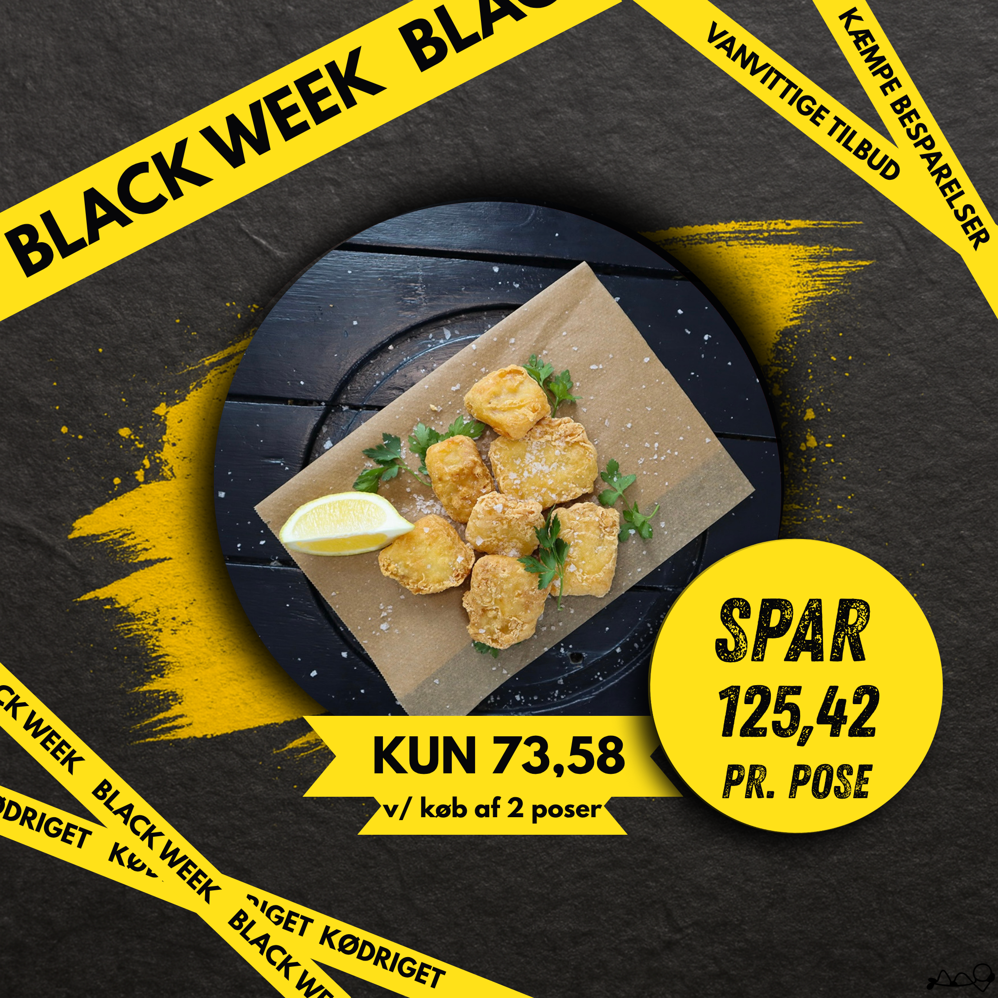 Tempura Nuggets med Alaskasej.