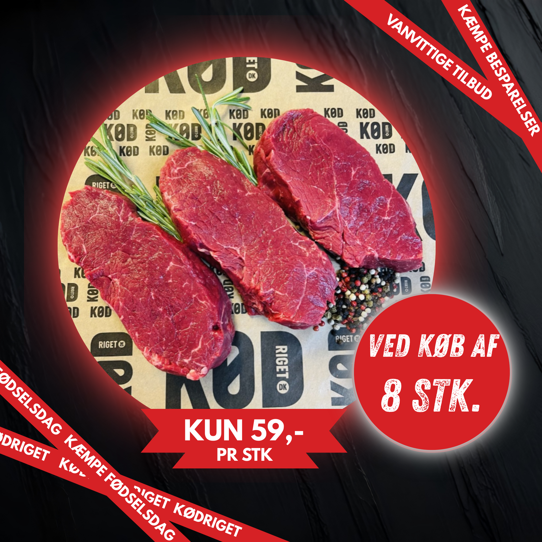 Engelsk bøf Fra KUN 59,-