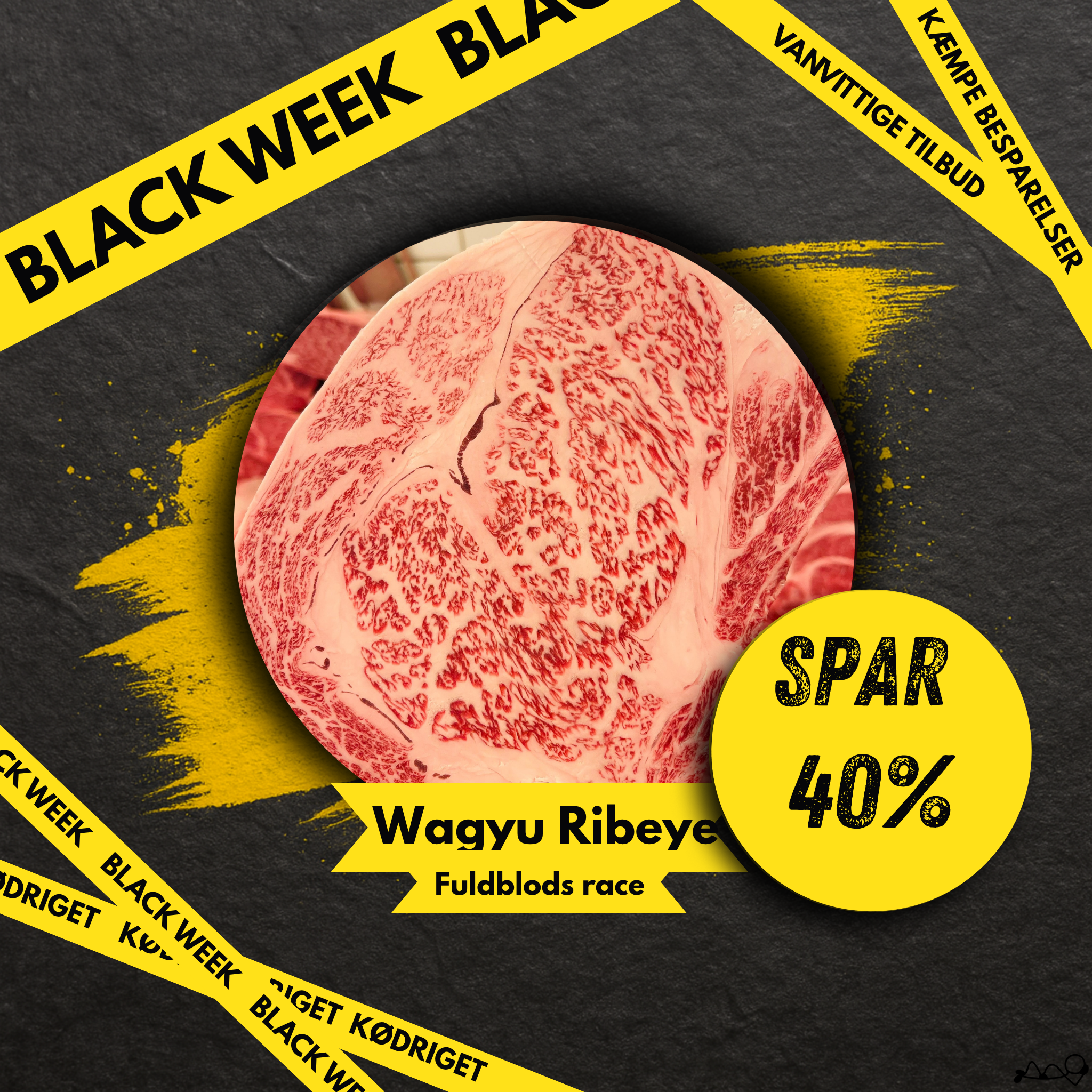 SPAR 40% Wagyu Ribeye af Japansk fuldblods MBS 8-12 A5