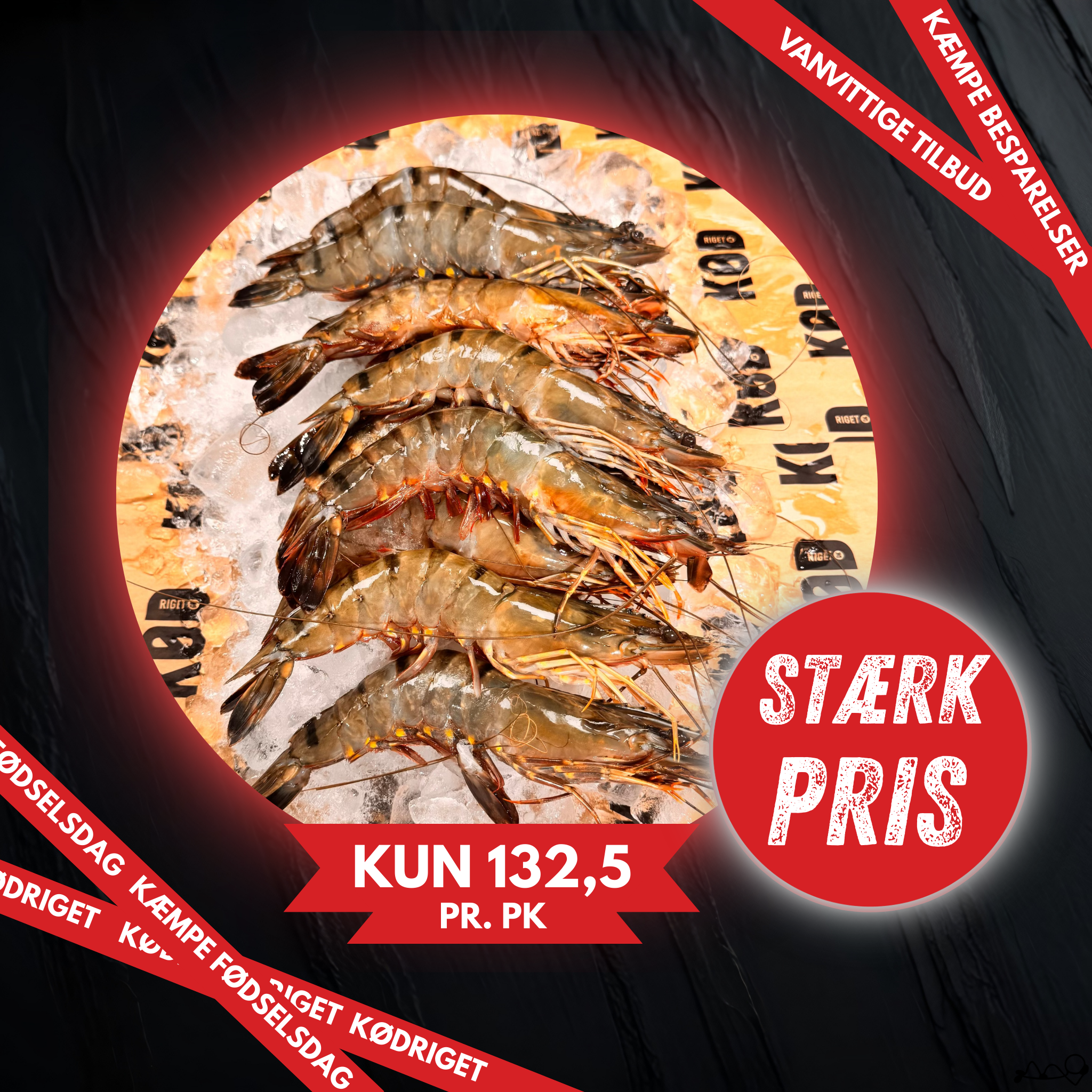 Kæmpe sorte tiger rejer