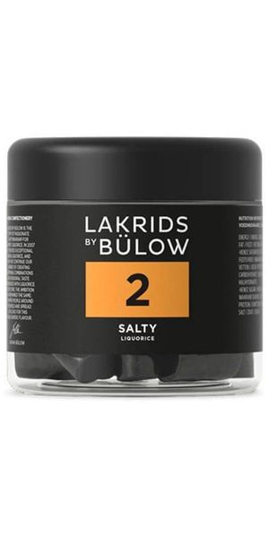 Lakrids by Bülow - "2" salty regular 150g.