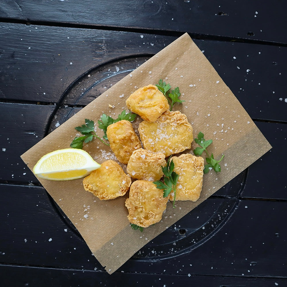 Tempura Nuggets med Alaskasej.