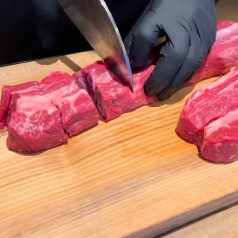 Chunks af Marmoreret okse