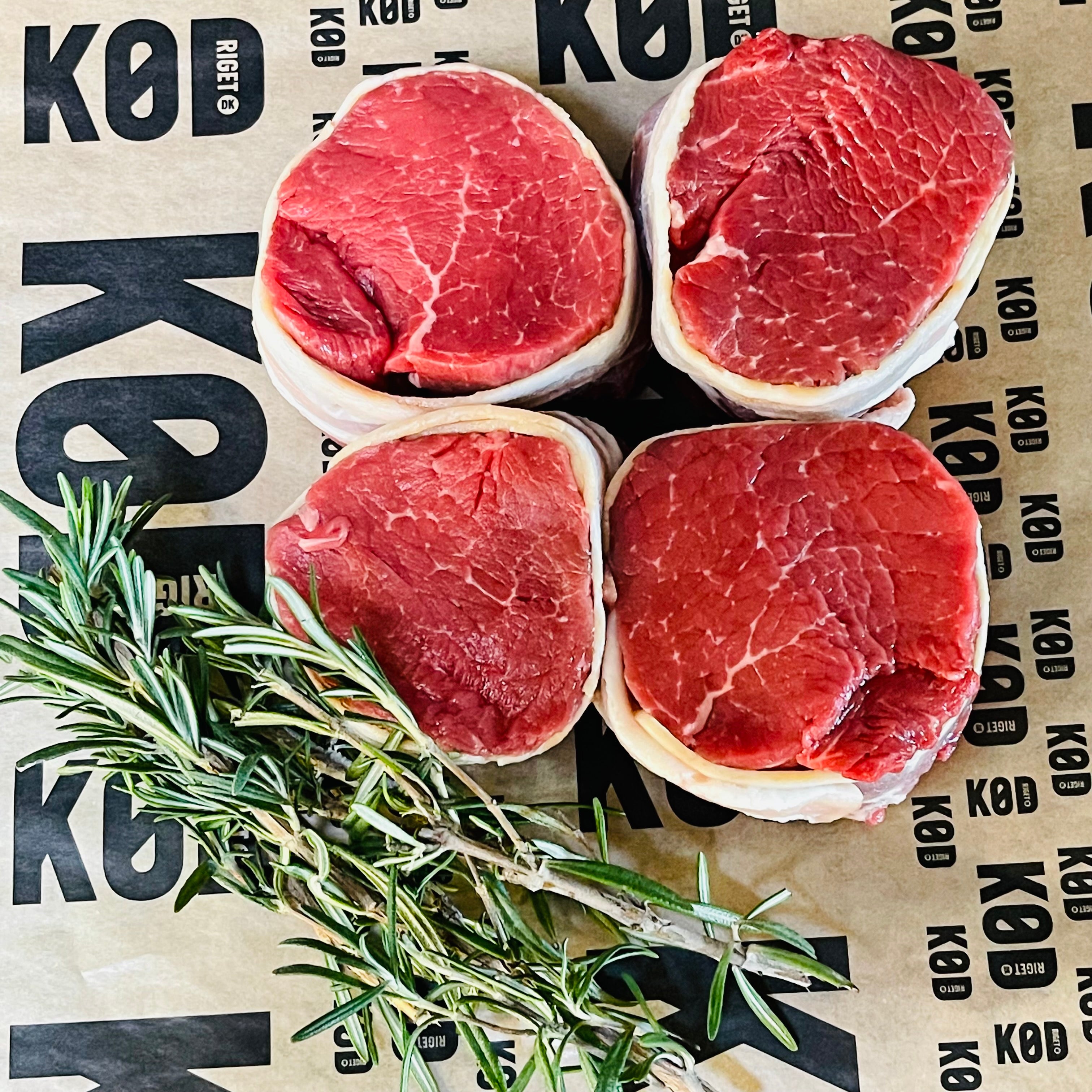 Black Angus Kornfodret Filet af Tyksteg.