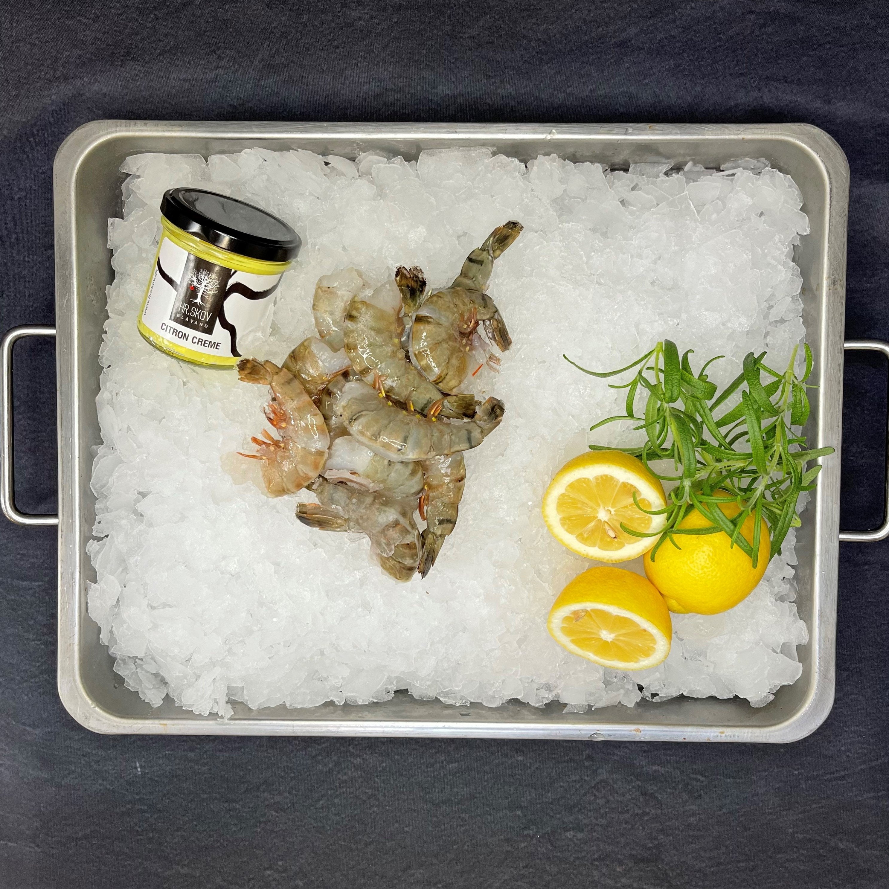 1 kilo Vannamei Rejer. Renset og pillede.