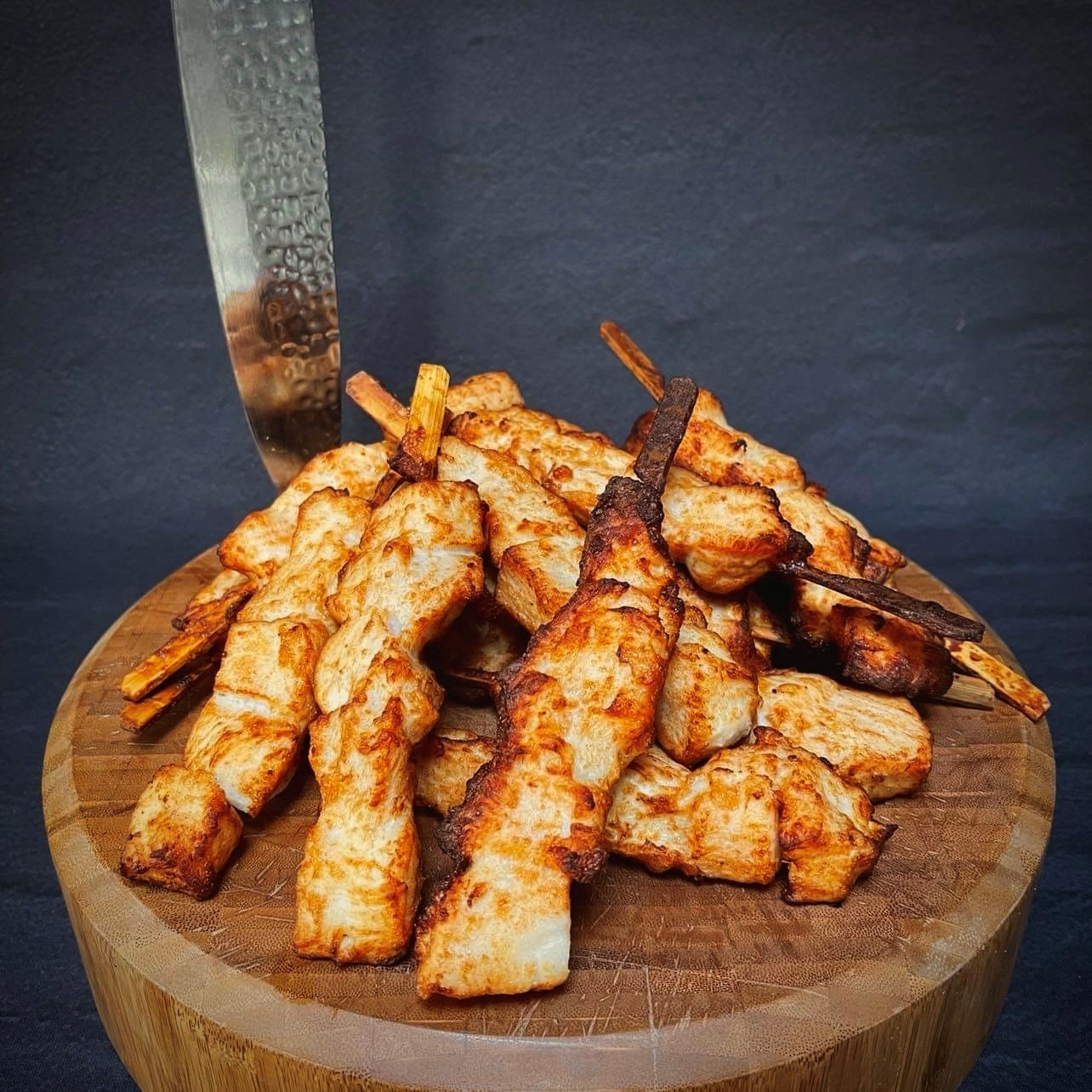 Grillede kyllingespyd. 2kg.