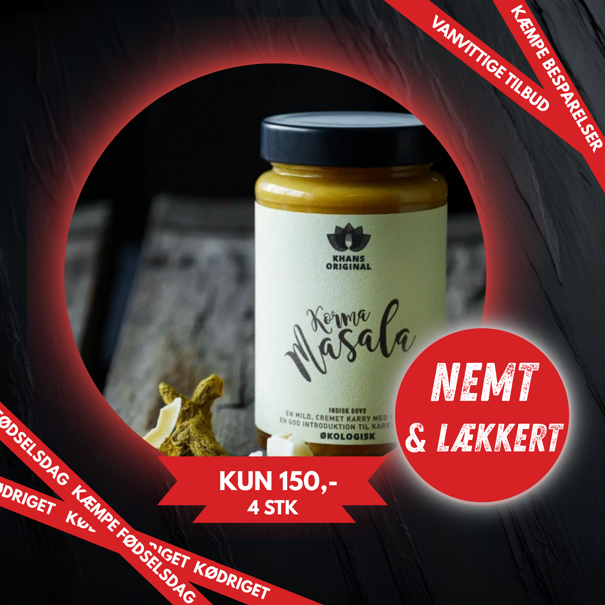4 X Asiatiske retter KUN 37,5 pr. Glas.