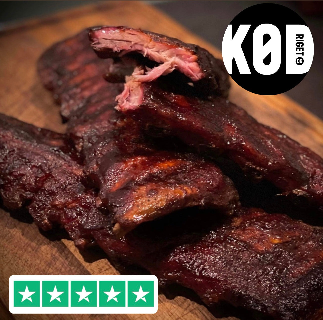 KødRiget´s Favorit BBQ Spareribs +  BBQ sauce