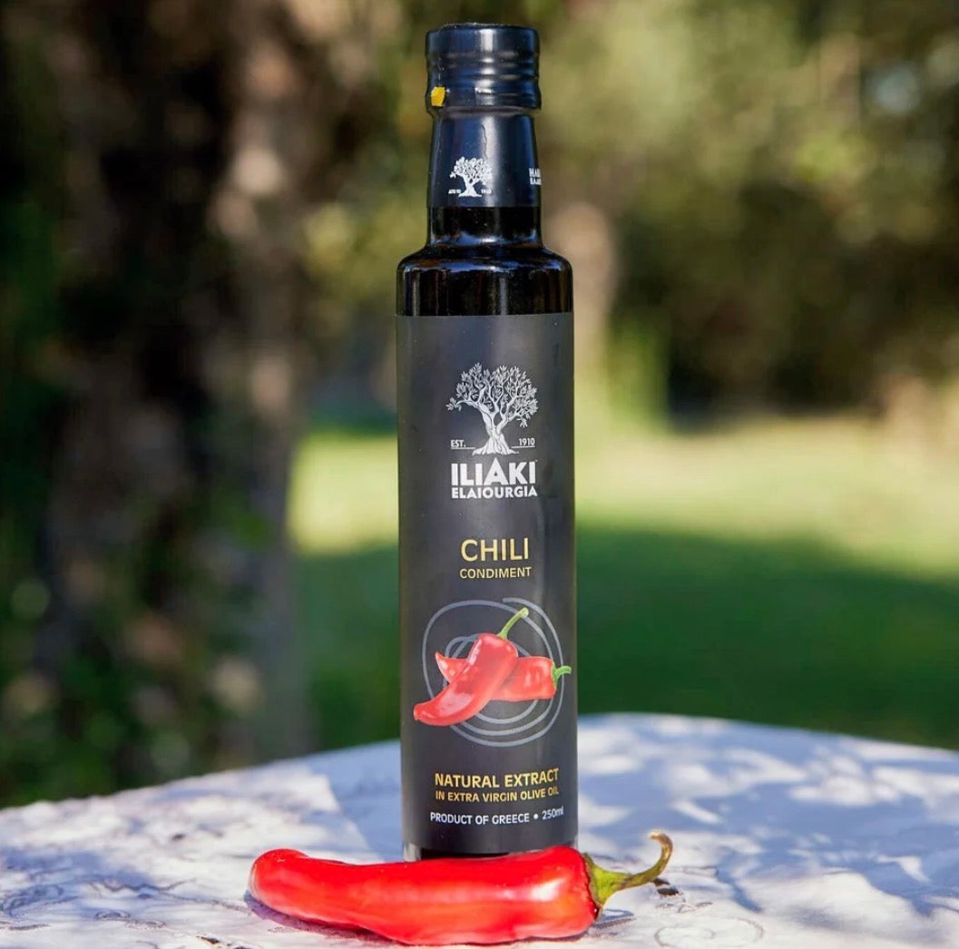 Ekstra Jomfru Olivenolie med naturlig Chili ekstrakt, 250 ml
