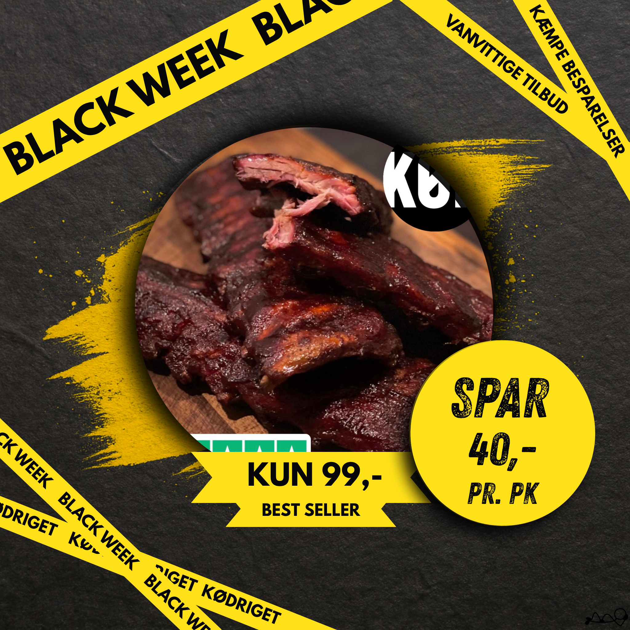 KødRiget´s Favorit BBQ Spareribs + BBQ sauce