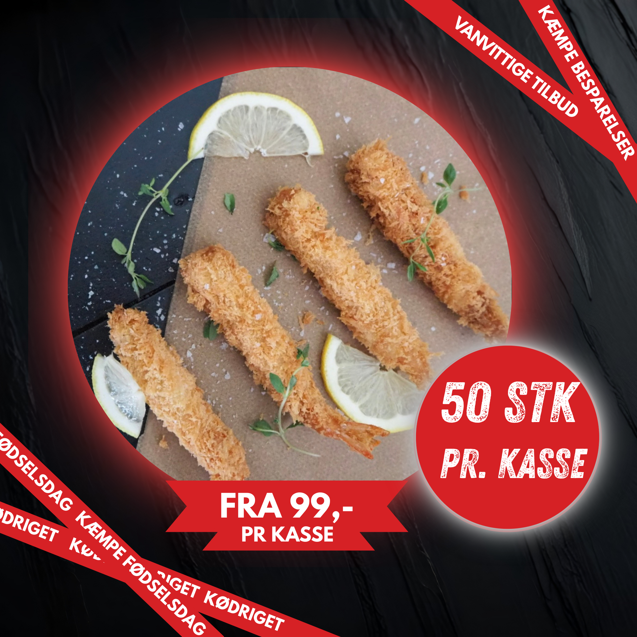 50 stk. Panko Panerede EBI rejer