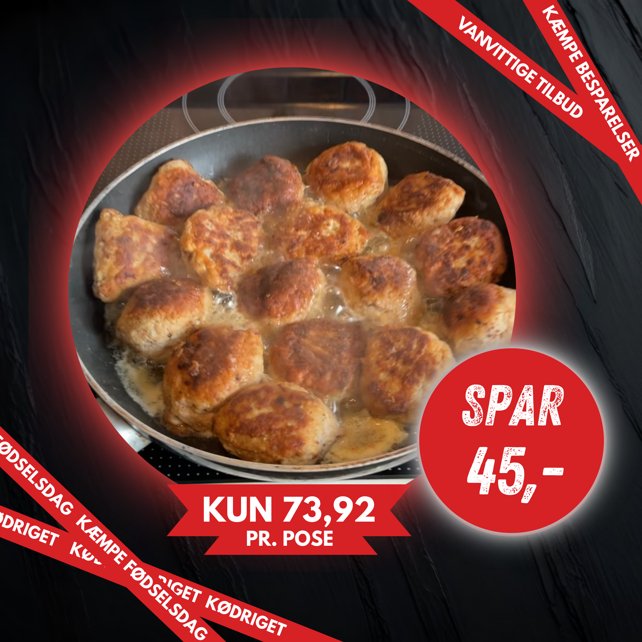 Kødriget´s Frikadeller pandestegte