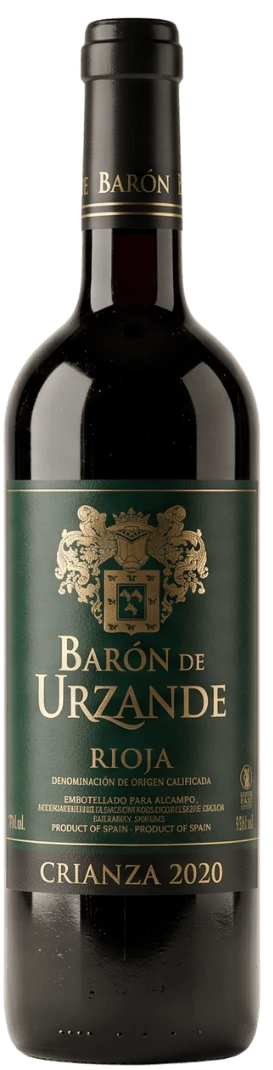 Baron de Urzande Rioja Crianza 2020 – klassisk spansk rødvin