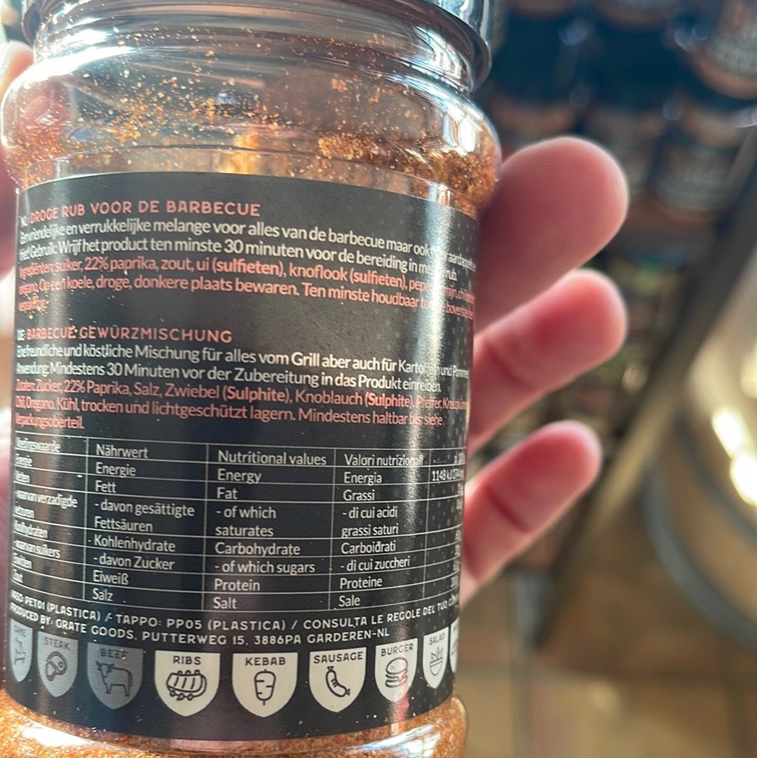 Sweet paprika rub 180 gram - Kødriget