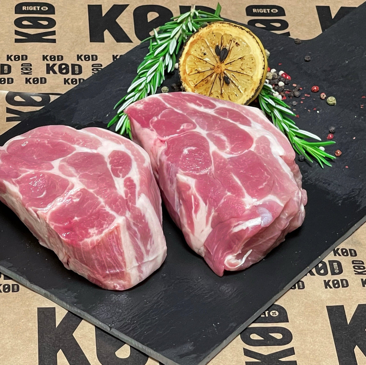 Dry age Nakkekoteletter af Svendborg Gourmetgris